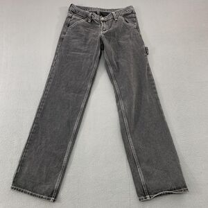 J Galt Jeans Small Gray Denim Carpenter Utility Straight Leg Brandy Melvill